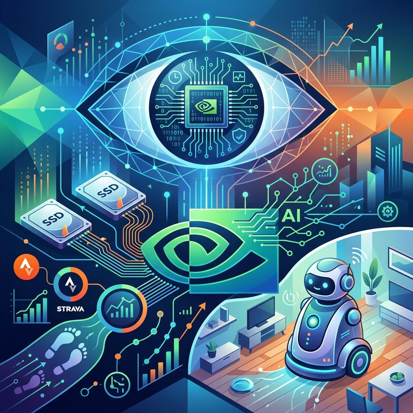 Tu SSD te vigila, el plan maestro de Nvidia y por qué los robots limpiarán tu casa gratis
