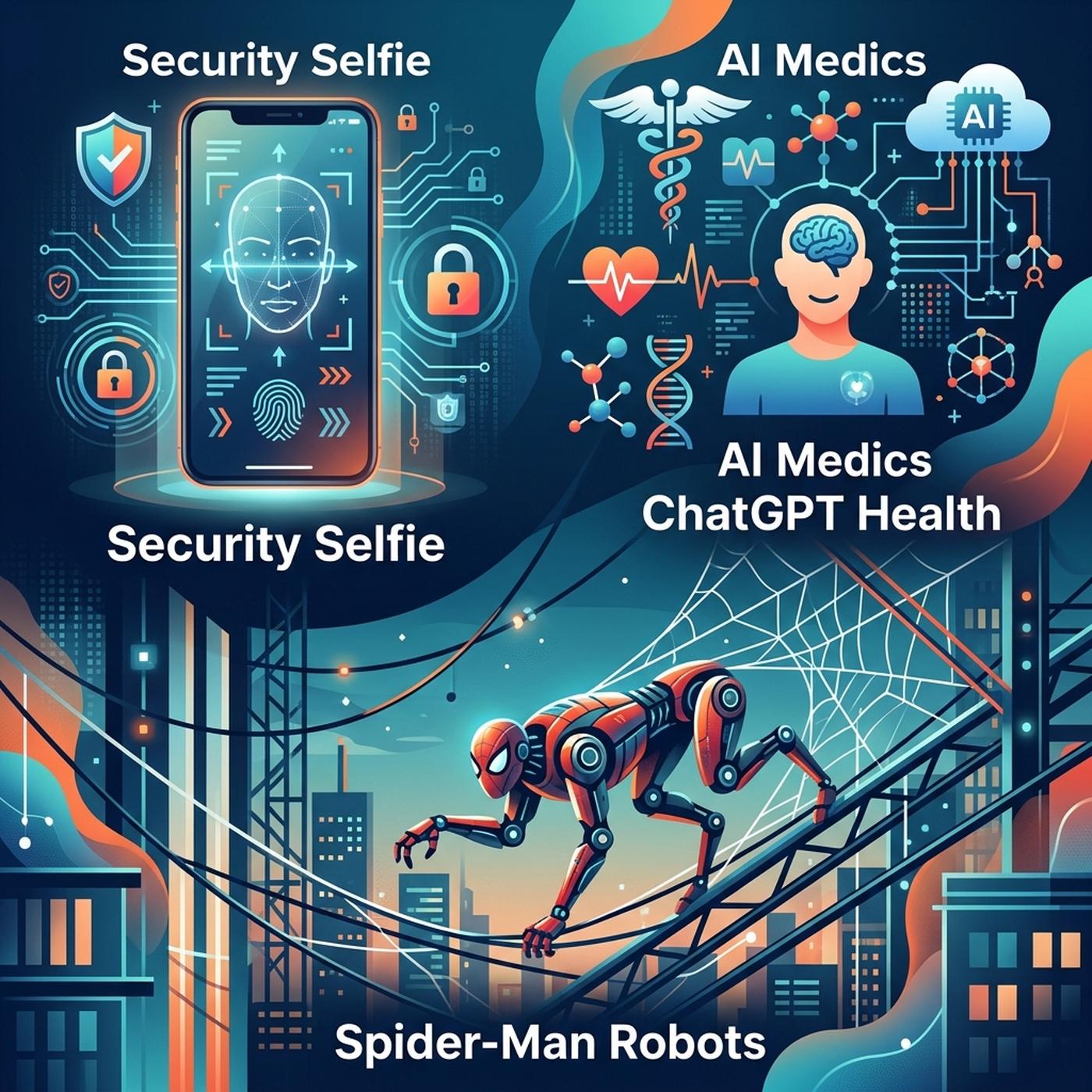 Selfies de seguridad, médicos con IA y la llegada de los robots Spider-Man
