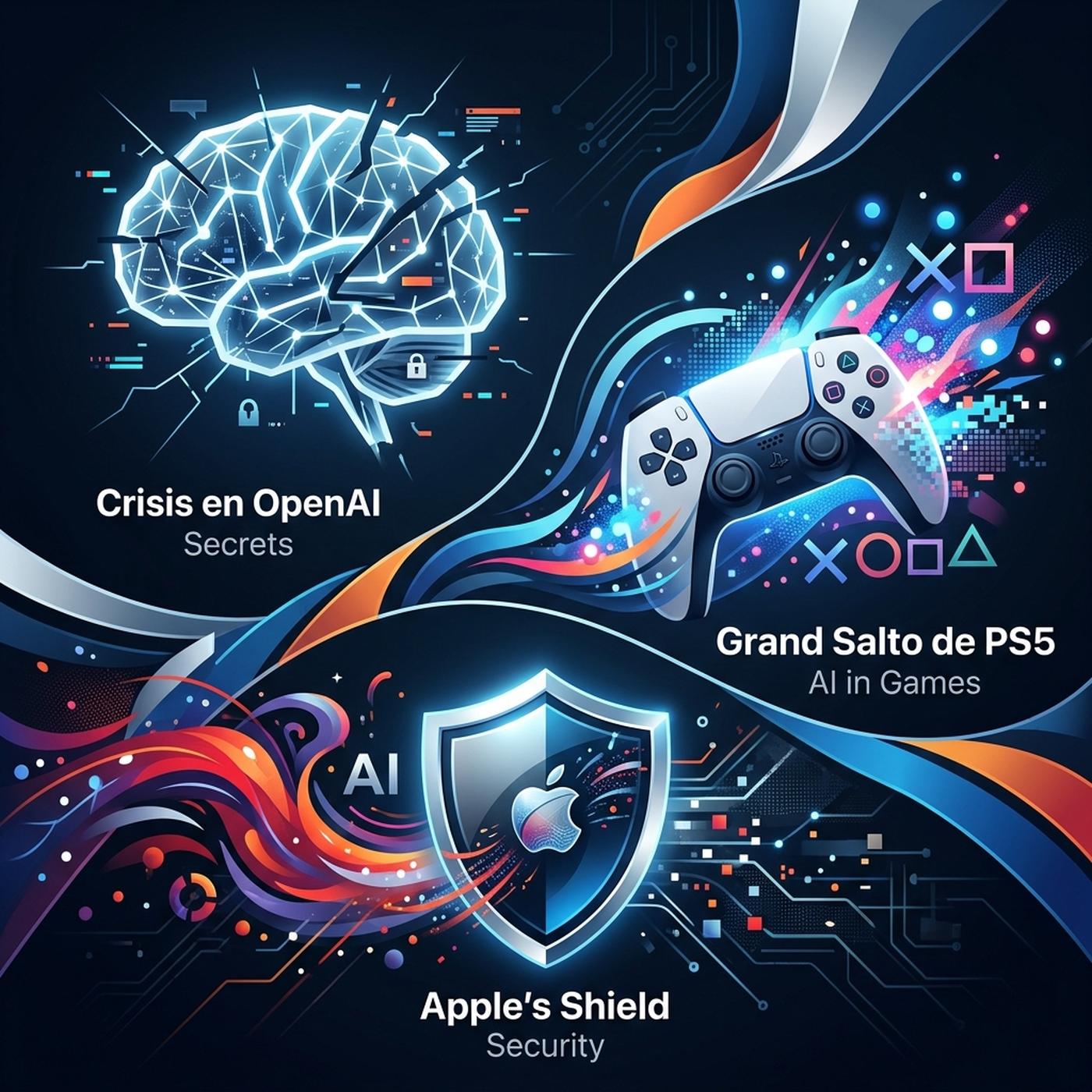Crisis en OpenAI, el gran salto de PS5 y el escudo de Apple contra la IA